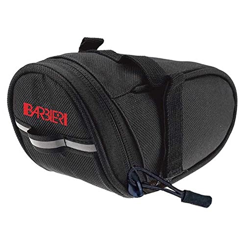 Roswheel Bolsa de sillín de Bicicleta/Asiento con Correa de Velcro, Unisex, Negro