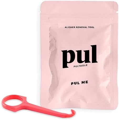 PUL Clear Aligner Removal Tool Compatible with Invisalign Removable Braces & Trays, Retainers, Dentures and Aligners - Hygienic Oral Care Accessory, Personal Orthodontic Supplies - Pink (Pack of 1)