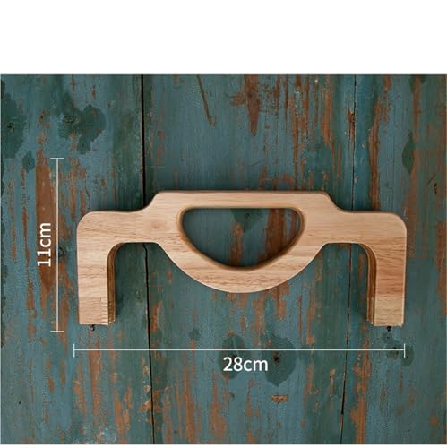 Poignée de portefeuille en bois noble, accessoire haut de gamme pour sac