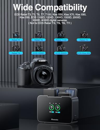 Image of LP-E10 Battery and Fast 20W Dual Charger Compatible with Canon Rebel T7 Battery,T6,T5,T3,Kiss X50,Kiss X70,T100,EOS 1100D,1200D,1300D,1500D,2000D, 3000D,4000D with SD Card Slot
