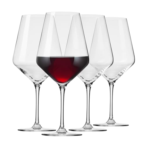 KROSNO Duże Kieliszki do Czerwonego Wina Avant-Garde, Komplet 4 x 730 ml