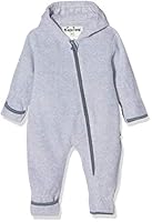 Playshoes Fleece-Overall Unisex Kinder Jumpsuit, grau/melange, 68