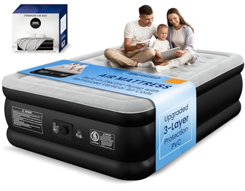 GetFitAirBed Queen Air Mattress with Built-in...