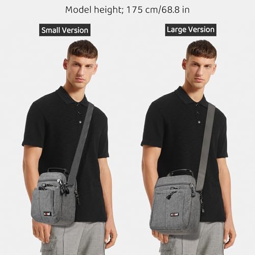 KL928 Men's Messenger Bag - Crossbody Shoulder Bags Travel Bag Man Purse Casual Sling Pack for Work Business