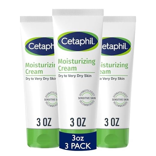 Cetaphil Moisturizing Cream Sensitive Skin, Fragrance Free, 3oz, 3ct