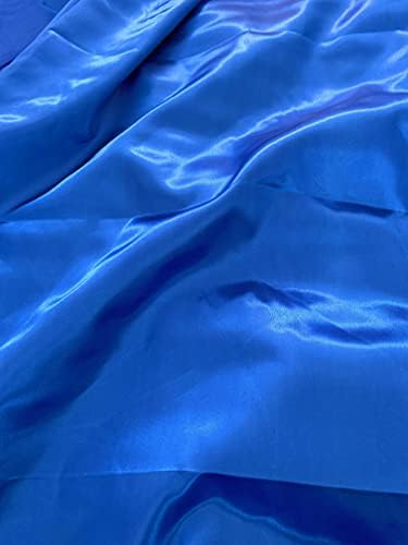 Novato Textiles Silky Satin Liquid Fabric Plain Luxury Craft Dressmaking Fabric 60'' Wide (Black, 1 Meter pre Cut)