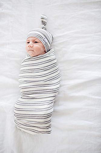 Baby Beanie Hat Top Knot Stretchy Soft"Midtown" By Copper Pearl #TOP1