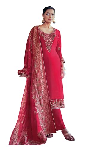 Ladyline Silk Embroidered Salwar Kameez