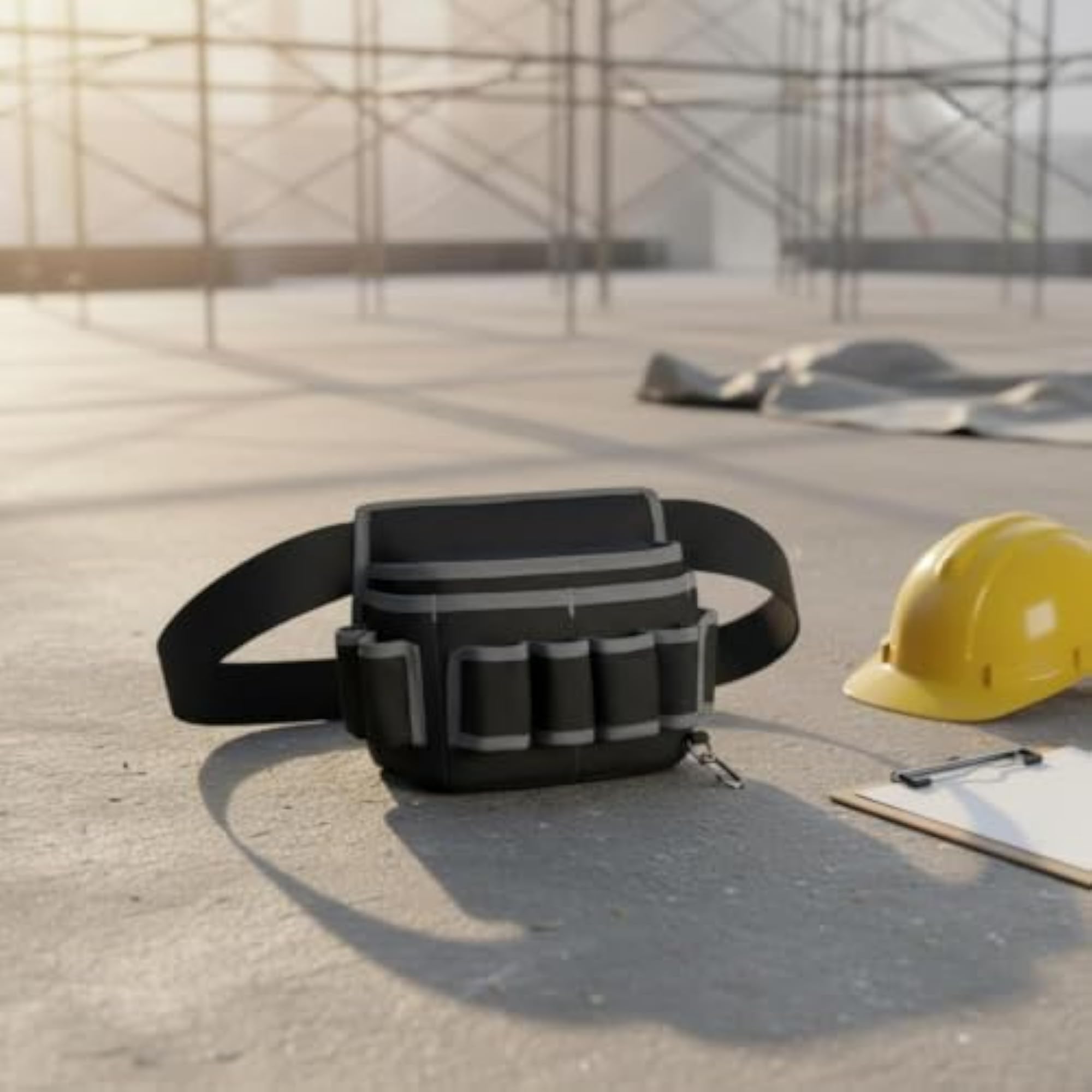 Wear-Resistant Multi-Pocket Waist Tool Bag