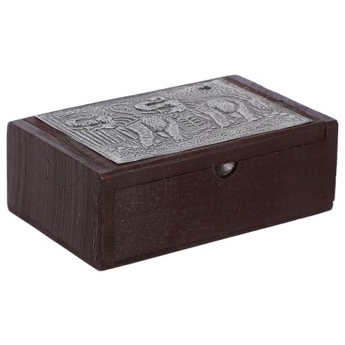 UTHCLO 木製レシピカード収納ボックス 多機能コンパクト木製収納ケース ジュエリーや名刺整理用 キッチン用レシピホルダー に