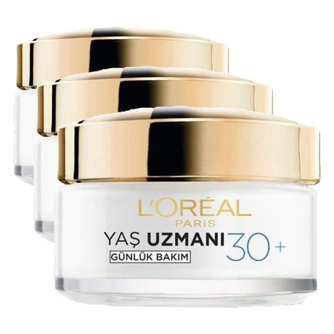 L'Oreal Paris Yaş Uzmanı 30+ Kırışıklık Karşıtı Nemlendirici Krem (3 paketi)