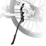 【Soporte de bicicleta ajustable】: el diseño de pestillo de botón rápido y fácil para ajustar la longitud del soporte permite la adaptabilidad al caminar sin la necesidad de herramientas. El rango ajustable es de 46 cm a 50 cm. El soporte se adapta a los diámetros de tubo 15-28 mm.