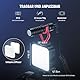 NEEWER Magnetische RGB Kamera Videolicht, 360°Vollfarben RGB61 Mini LED Panel Videoleuchte mit 3 Cold Shoe Halterungen/CRI 97+/20 Szenenmodi/2500K-8500K/2000mAh Tragbare Fotografie Selfie Licht