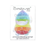 The Crème Shop Korean Beauty Cosmetic Sponge, Compact Design Blending Blush Edge Cut Powder and Creams Blemish Technology Smooth Flawless - Precision Blending Sponge For Rare Unicorns