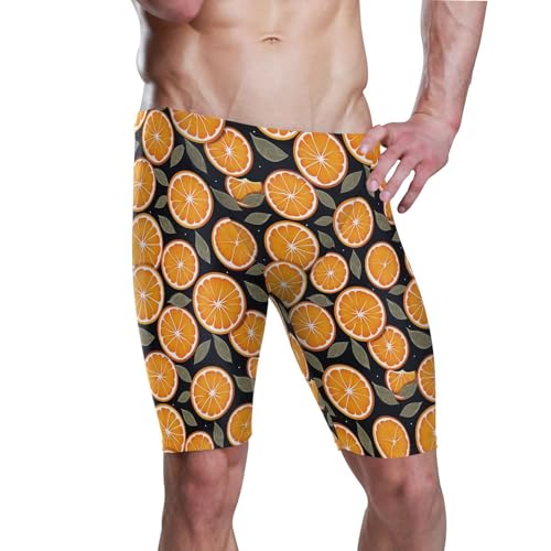 UMIRIKO Orange Fruit Men's Swimsuit Swim Jammers L B0402692