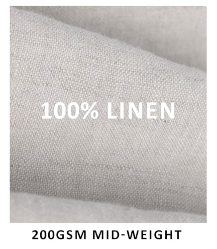 Men's 100% Linen Casual Pants with Adjustable Waist Tabs Tapered Leg Summer Linen Lounge Trousers4