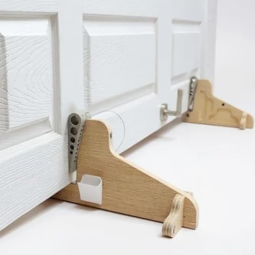 2 X Door Stand Set. Most Compact Carpenters Door Clamps On The Market! 30-50mm Thickness Portable Lightweight Pack Away Design Non-Marking Rubber Wedge System Made in Britain!