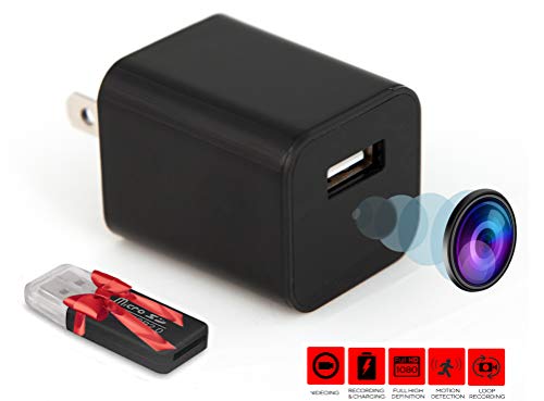SPY Camera Charger USB Hidden CAM - Mini Secret Nanny CAM Recorder 1080p