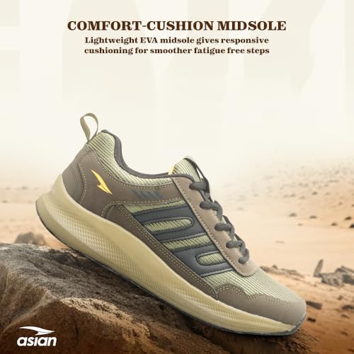 Image of ASIAN Men BOSS-02 Running and Casual Wear Running Shoes with Laces, Lightweight and Comfortable Shoes for Men & Boys, Ideal for Sports, Gym, Walking, and Daily Use