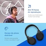 PHILIPS TAH6509BK/00 Bezprzewodowe słuchawki nauszne Bluetooth z redukcją szumów, doskonała jakość połączeń, asystent głosowy kompatybilny z czasem odtwarzania do 70 godzin, 2024, czarne, Over Ear