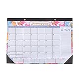 calendarios creativos para oficina - El diseño es simple y generoso, y el calendario inglés es adecuado para muchas ocasiones.