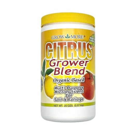 Grow More Citrus Grower Blend (1.7-0-0) - 20oz of Organic Citrus Fertilizer for Potted Trees with Chelated Micronutrient - Improves Taste, Color, & Firmness