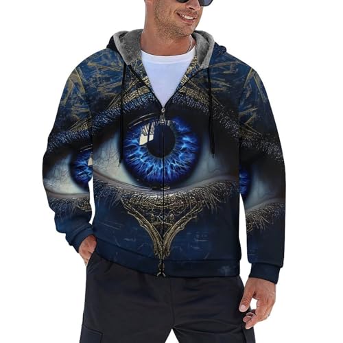 Sweat à capuche zippé haut de gamme homme contre le froid en polaire
