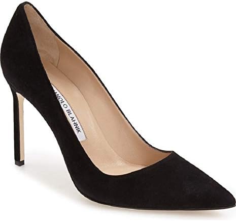 Manolo Blahnik Women's Black Suede Pumps