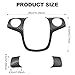 JSCARLIFE Steering Wheel Cover Trim for 2012-2014 F-ord Focus MK3 and 2013-2015 F-ord Kuga, Car Interior Accessories