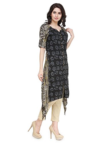 Image of INDIBELLE Raglan Double Print Rayon Kurta