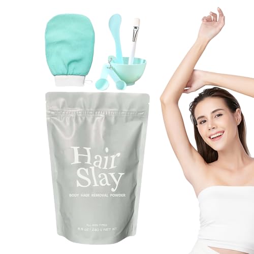 Poudre d'épilation corporelle – Solution indolore pour peau lisse | Poudre de rasage à action rapide pour homme et femme | Épilation douce et naturelle pour les jambes, les bras, les aisselles et tout