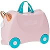 Trunki reiskoffer Ride-on Flamingo Flossi 46 x 30 cm roze
