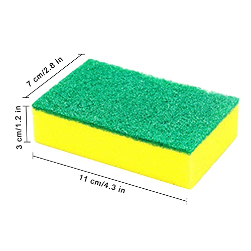 Kitchen Cleaning Sponges, 36Pack Cleaning Sponges in Bulk, Non Scratch Dishwashing Sponges Scouring Pad Odor-Free Scrubbing Dish Sponge Suitable for Washing Dishes, Travel Apartments