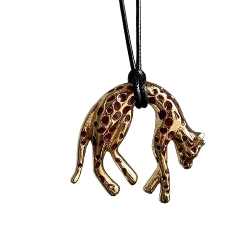 Collier guépard vintage cadeau idéal femme pour célébrations et anniversaires