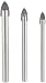Produktbild AGT Professional Glas und Fliesenbohrer: 3-teiliges Bohrer-Set für Fliesen und Glas, 5/6/8 mm, sandgestrahlt (Keramikfliesenbohrer, Spiegelbohrer, Diamantbohrer)