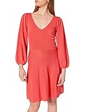Falda con vuelo Springfield Vestido Skater Punto Suéter, Rojo, XS para Mujer