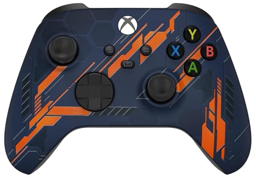 Image of Wireless Controller for Microsoft Xbox Series X /S & Xbox One - Custom Soft Touch Feel - Custom Series X /S Controller (X /S Orange Armor)