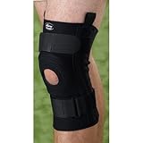 Medline Knee Support with Removable U-Buttress, Open Patella, 4-Way Stretch Neoprene, Size XL (16-18 Inch Knee Circumference), Black, 1 Each