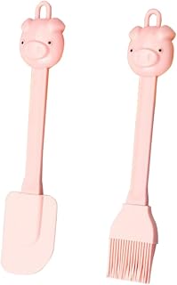 Toddmomy 3 Juegos espátula de silicona para repostería escobilla silicona herramienta para hornear espátula suministros de cepillo para hornear gel de sílice rosa Color Aleatorio