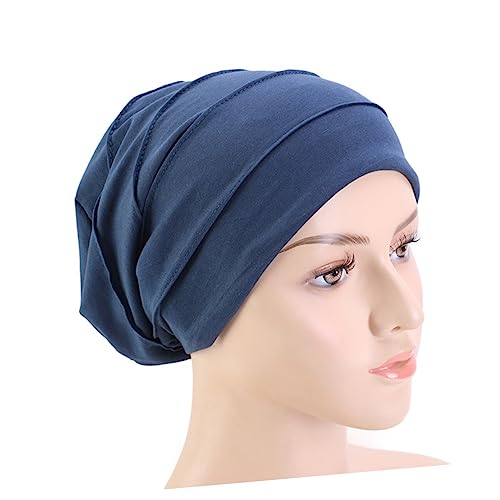COOLHIYA Double-layer Soft Sateen Lining Beanie for Women Sleeping Hat Night Sleeping Cover for Ladies