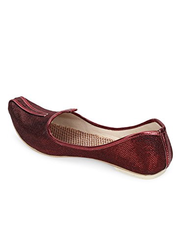 Mojaris Hombres Sojanya Artesanales en Color Maroon Talla 7 US 2