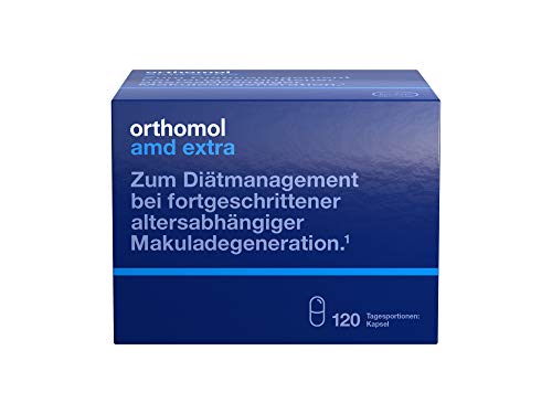 Preisvergleich Produktbild Orthomol AMD extra 120 Kapseln - Augen Vitamine gegen Makuladegeneration - Lutein & Zeaxanthin bei Makula Degeneration
