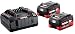 Produktbild metabo Basis-Set 2 x LiHD 5,5 Ah  685122000  Akkuset für effizientes und schnelles Laden  Inklusive 18-V-Akkus und Ladegerät