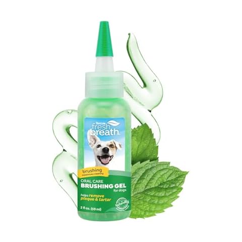 TropiClean Oral Care Brushing Gel for Dogs & Cats| Dog Toothpaste | Pet Dental Gel | Dog Teeth Cleaning Use with Pet Toothbrush | 2 oz Cover