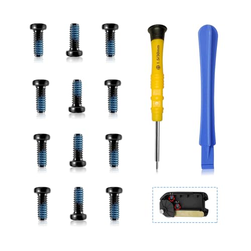 [Upgraded] 12PCS Key Fob Screw with Repair Kit,Replacement Part 35116-SDA-A11 Compatible with Honda Key Remotes Since 2003 Black