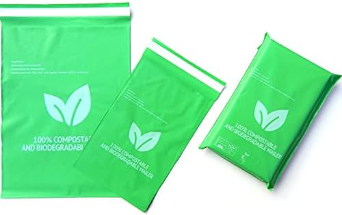 Eco Mailing Bags 12x16" (300x400mm) | Pack of 10 or 50 | Biodegradable and Home Compostable | EN13432 Certified | Sustainable | Zero Waste | Postage Bags | Plastic Free (10)