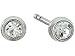 Fossil Crystal Stud Earrings