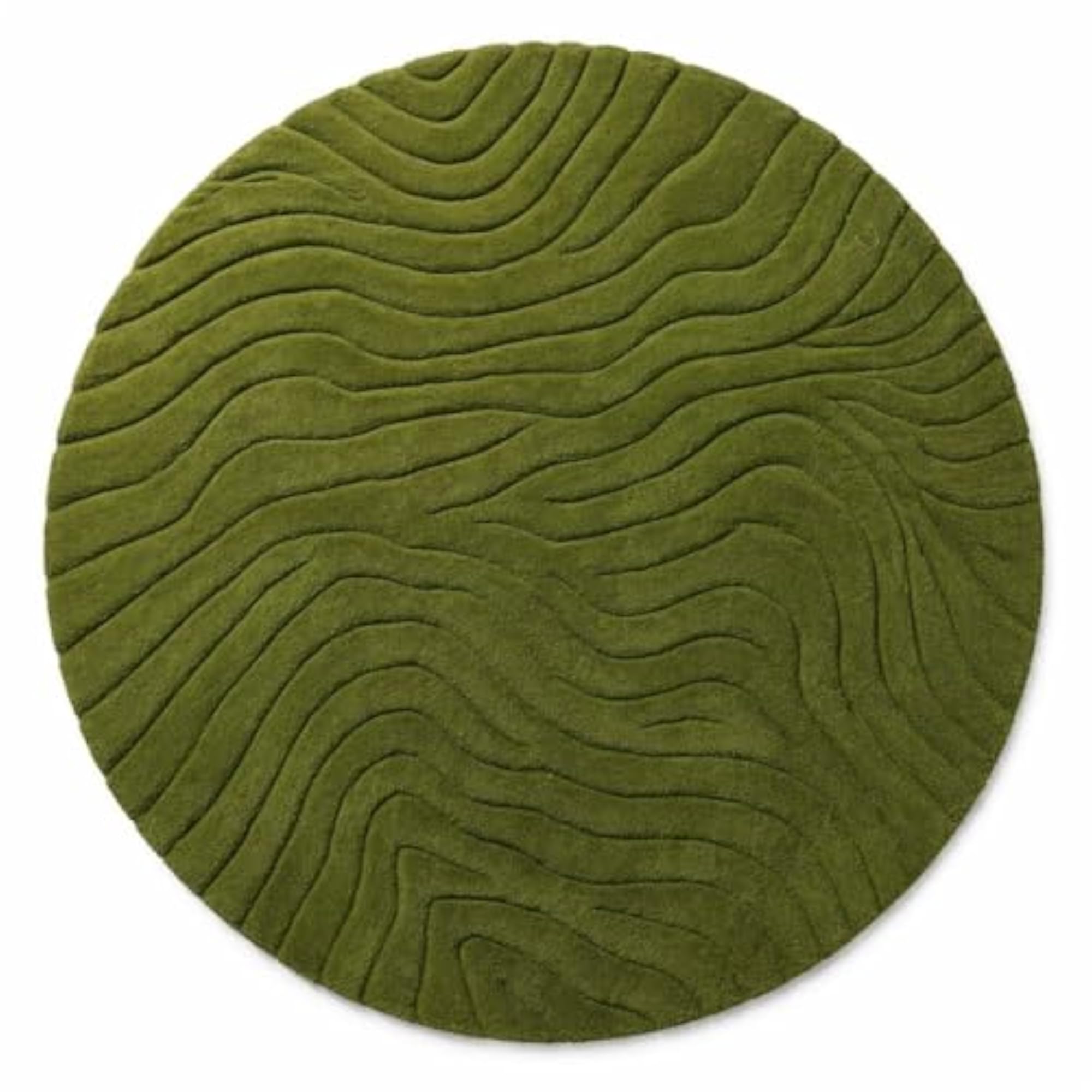 Hand Tufted Round Modern Area Rug 4x4 Feet