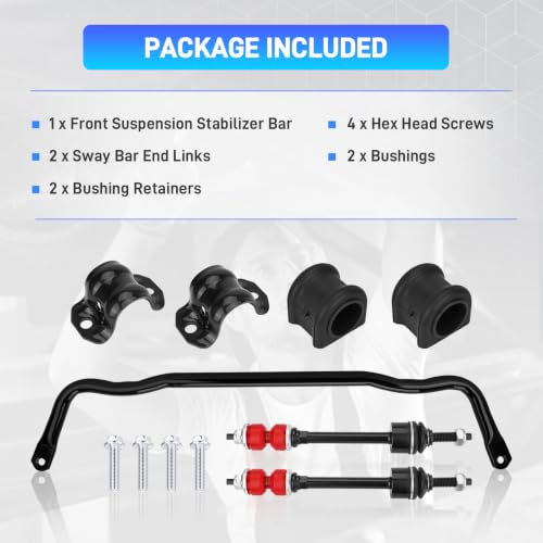 NEOVIRE 55398938AC Front Sway Bar & K80894 End Link Kit for Ram 1500 4WD - Image 4