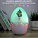 Hatching Eggs Dinosaur Toys, Christmas Toy with Music and Hatching Sound and LED Light, Novelty Educational Toy Party Favors Gift for 3 Year & Up Kids
